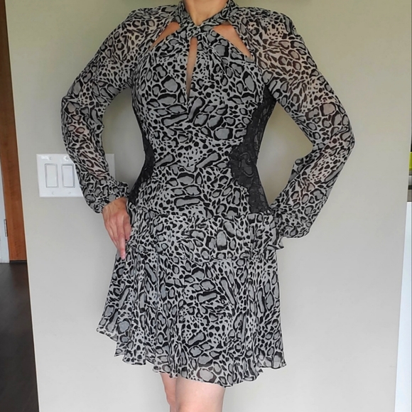 ๐ 2X HOST PICK ๐ BCBG MaxAzria Silk Party Dress - Picture 5 of 15